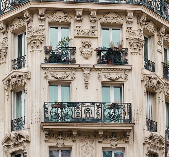 Photo bâtiment haussmannien