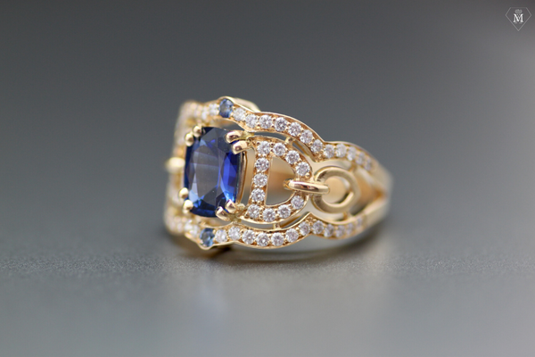 Bague de fiançailles saphir et diamants|Bague de fiançailles saphir et diamants|Bague de fiançailles saphir et diamants|||Bague de fiançailles saphir et diamants